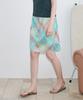 SINOON Check Printed Midi Skirt (Mint)