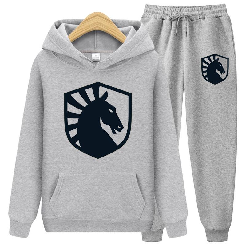 Spring Hoodies Set Sweatshirt+Sweatpants Suit Autumn Winter Warm Tracksuit Sets Women's Classic Hooded Outwear Sets