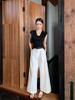 2026 Spring Korean Style Slimming Lapel Sleeveless Knit Vest