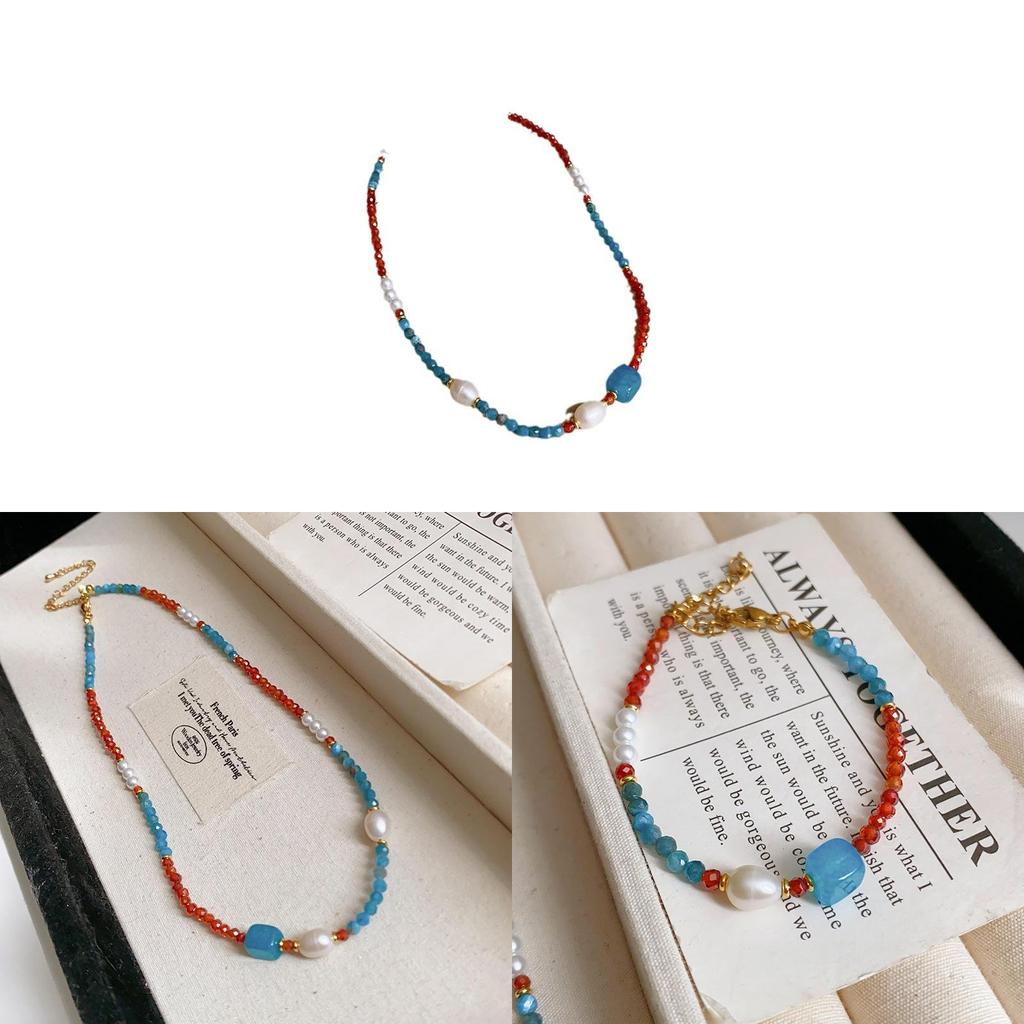 Nytt Kinesisk Geometriskt Pärlhalsband Med Färskvattenpärlor För Kvinnor