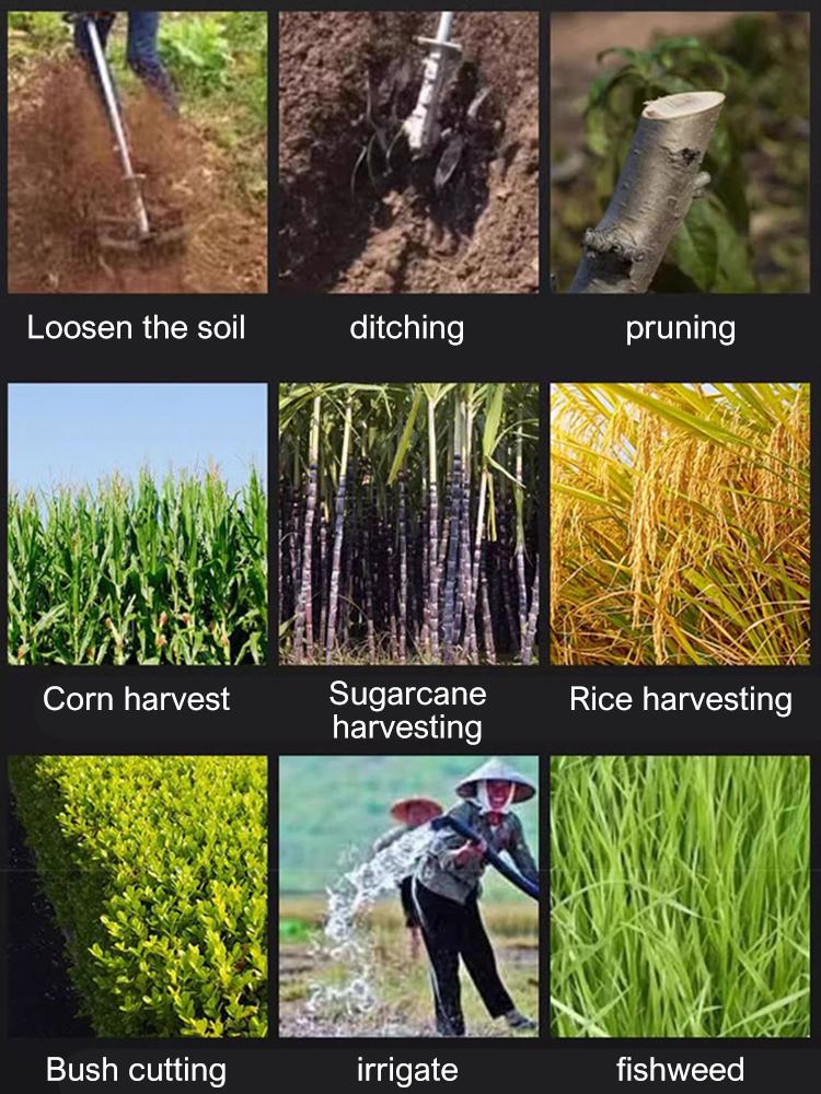 Electric Tiller For Makita 21V Battery Powerful Electric Cultivator 300W Cordless Rotary Tiller for Turning The Soil and Opening