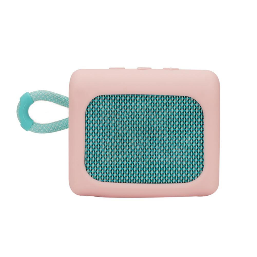 

Силиконовый чехол Защитная крышка-оболочка Защита от царапин Противоударный чехол Дорожный чехол для переноски Подходит для JBL GO 3 розовый