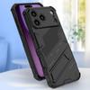 Shockproof Armor Stand Case For iPhone 17 Pro Max Coque iPhone 16 15 14 13 Pro Max Hybrid TPU+PC Hidden Phone Holder Cover