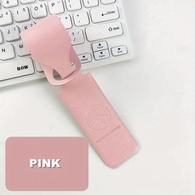 

1PC PU Leather Luggage Tag Creative Baggage Suitcase Identifier ID Addres Holder Boarding Tags Portable Label Travel Accessories