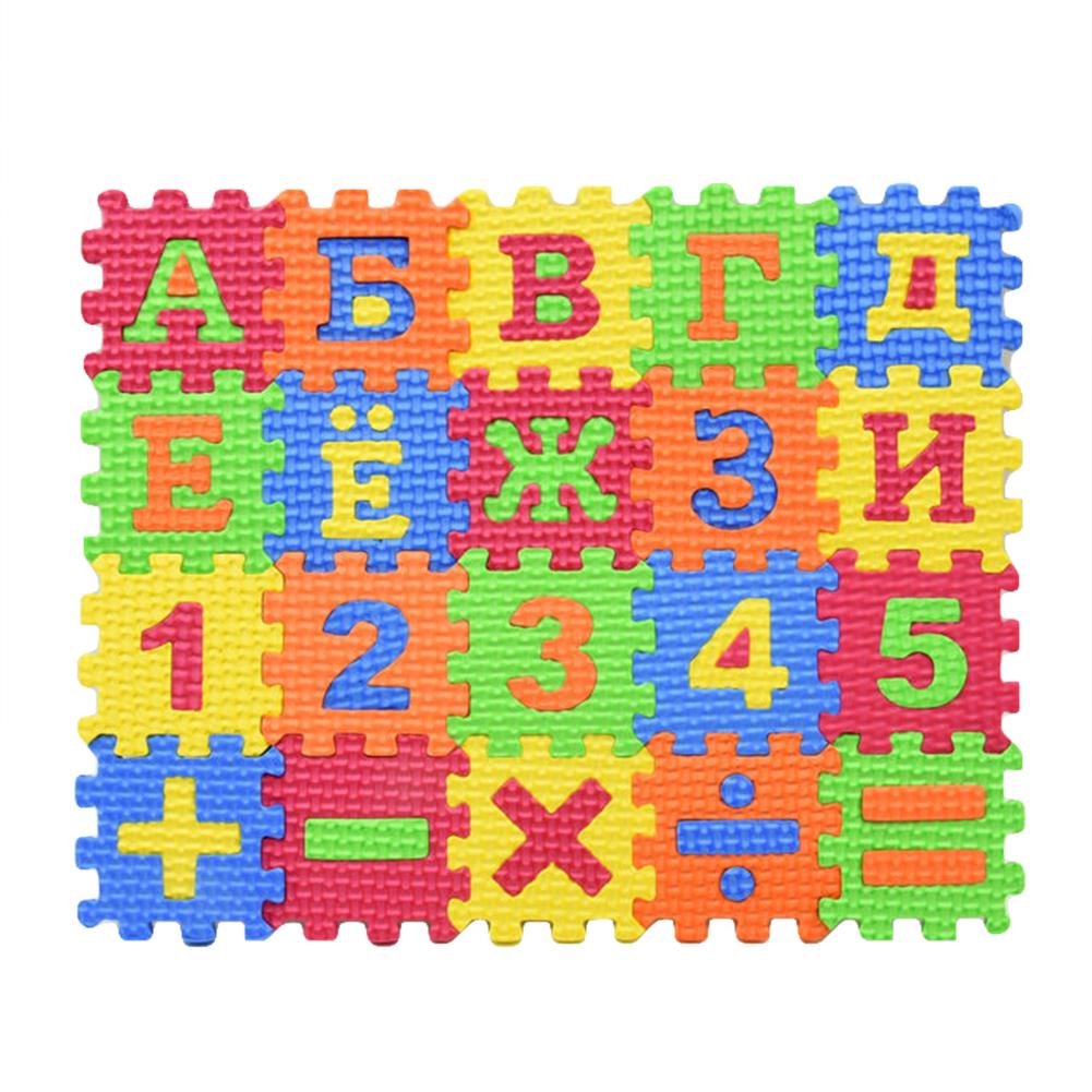 Interest Cultivation Baby Gifts Kids EducationToy Learning Preschool 60Pcs/Set Russian Alphabet Mat Carpet