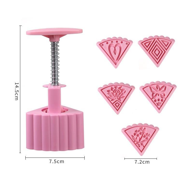 A Household Three-dimensional Mung Bean Cake Baking and Embossing Mold for Mid-Autumn Festival Ice Skin Mooncakes