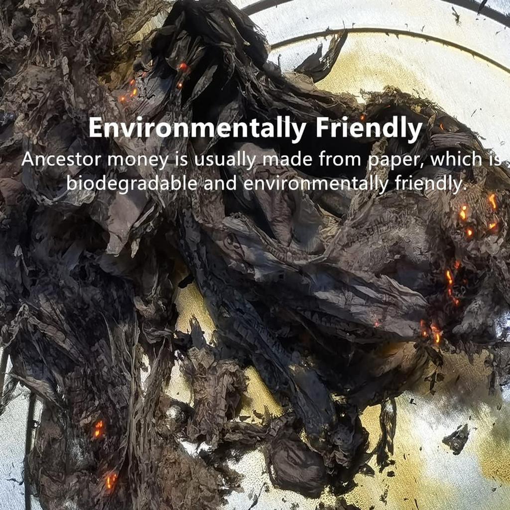 100 kusů papírových peněz Peníze pro předky Čínské tradiční požehnání Papírové peníze pro předky Peníze pro předky Sváteční obětní potřeby Čching-ming