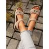 Women's Plus Size Roman Sandals Velcro Fish-Mouth Casual Outdoor Shoes