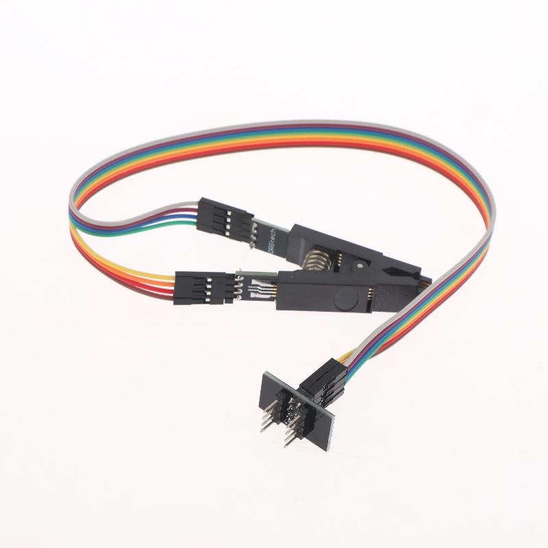 Sop8 To Dip8 Programmer Testing Clip 8 Pin Ic Test Clip Clamp Pitch 1.27Mm For Eeprom 93Cxx 25Cxx 24Cxx In Circuit Programming