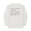 [Snowpeak] Aeroheat Lettering Long Sleeve T-shirt Off White (S25FUFTL24)