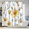 Vibrant Floral Shower Curtain Waterproof Bathroom Decor for Modern Home Available In Various Sizes