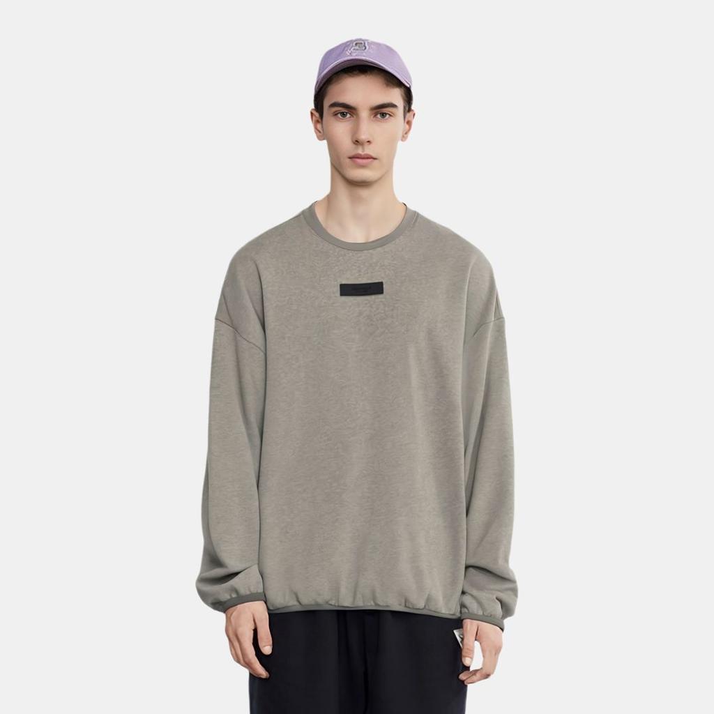 Fear of God Essentials Crewneck Heather Grey Men Tops 192SU244681F