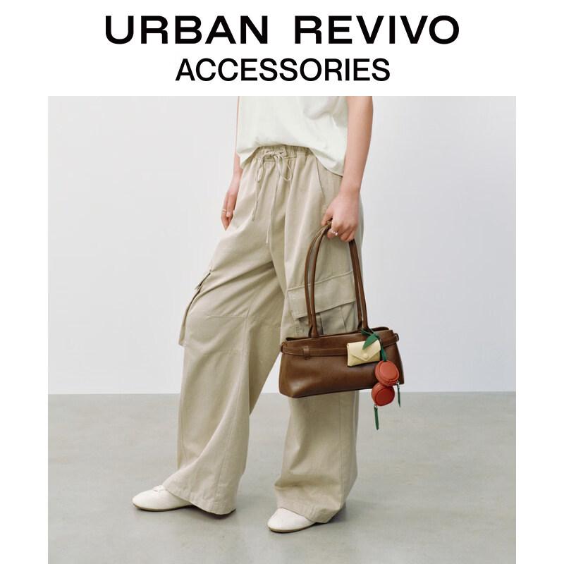 URBAN REVIVO Cherry Pendant Baguette Shoulder Bag One Size