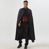 Medieval Retro Royal Cape Plus Shoulder Pads Men's and Women's Bead Curtains, Gear Chains, Hooded Capes, Performance Clothes