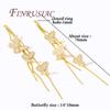 18K Gold Plated Chain Tassel Pendants Butterfly Tassel Charm Long Metal Tassels For Women's Earrings Making Jewelry Findings