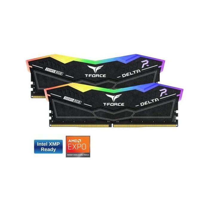 Team Group T-Force Delta RGB DDR5 6000MHz 32GB 2x16GB CL30 Dual AMD EXPO E Intel XMP Negro