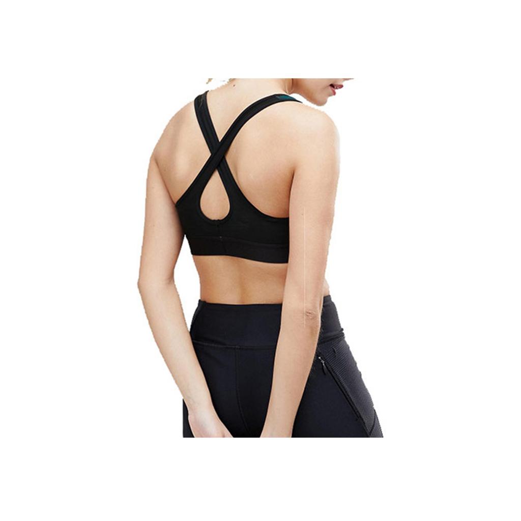 Under Armour Mid Crossback Sports Bra With Padding Women Underwear Black 1307200-001