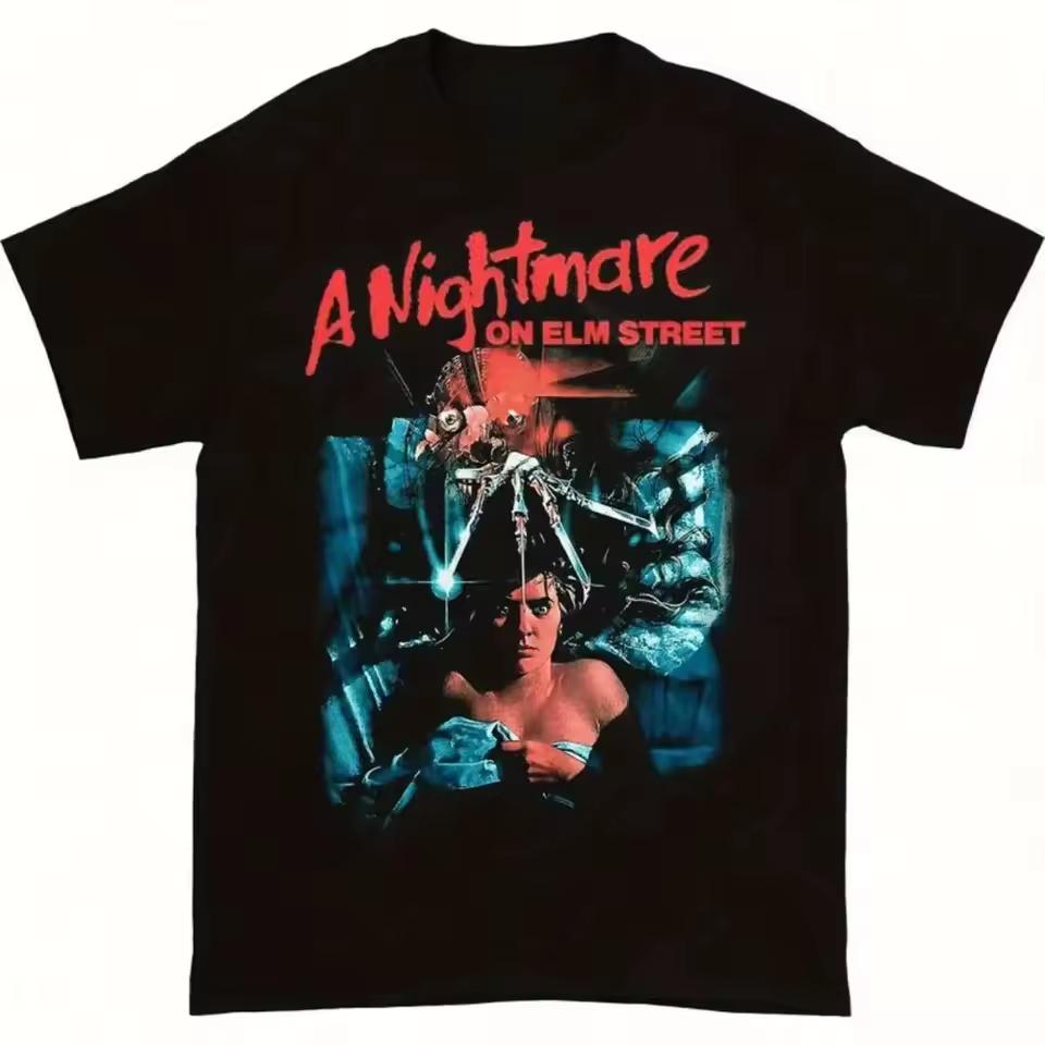 2026 new Movie theme pattern T-shirt, horror movie prinT shirt, soft and breathable fabric