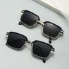Summer Spring Hinges Sunglasses Uv400 Protection Metal Frame Cycling Eyewear Retro Casual Shades Eyewear For Women Men
