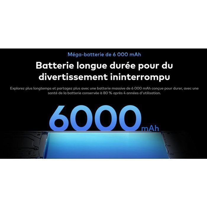 Telephone Portable Itel S26 Ultra 8GO+256GO 6.78" 6000mAh Smartphone Pas Cher Android 15 50MP Smartphone Dual SIM 4G/NFC/IP65 Blanc