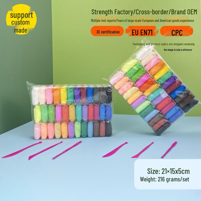 Super Light Non-Toxic Color Clay for Kids - DIY Space Clay Plasticine Set