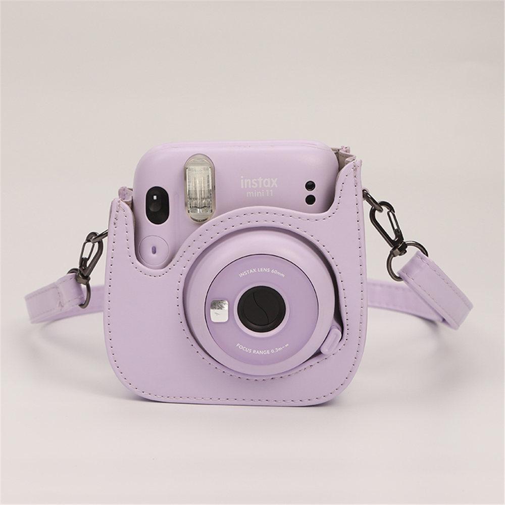 Für Instax Mini 12 11 8 9 Kameratasche PU-Leder Weiche Schutzhülle Reisetasche Für Fujifilm Filmkameratasche Mit Schultergurt