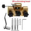 Household Handheld Electric Saw Chain Sharpener Chain Clamp Sharpener Hand Crank Chain Grinder Woodworking Grinding Stone Tool