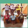 Hoodie Monkey Keychain Pp Cotton Plush Pendant Portable Gift For Kids Girls