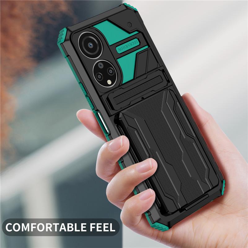 For Huawei Honor X7 X8 X9 Case Shockproof Armor Card Slot Kickstand Protection Cover For Honor X30i Phone Cases