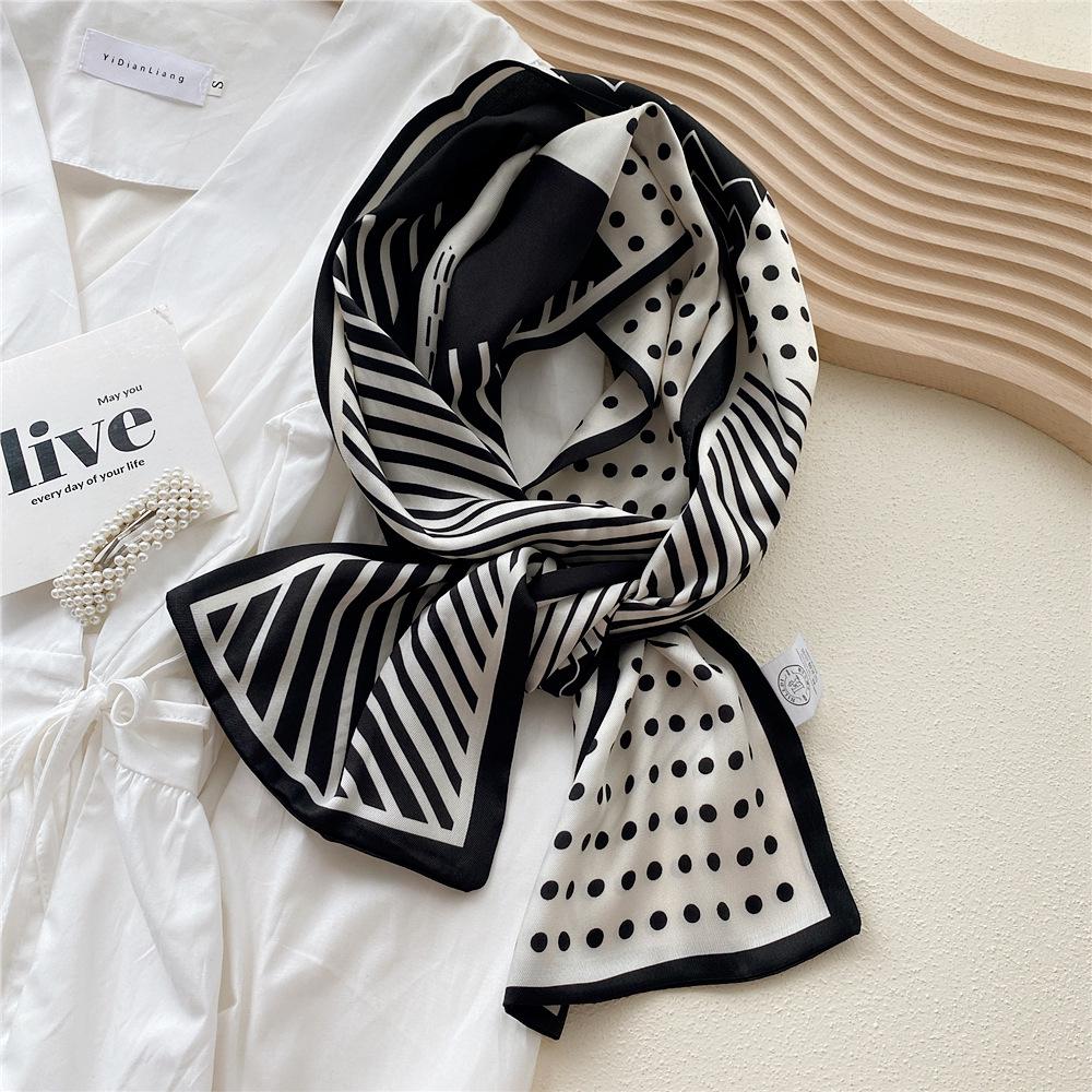 Silk Scarf for Women - Elegant Spring & Autumn Design, Lightweight & Fashionable