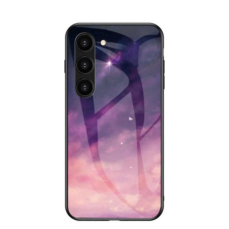 Samsung S26 Ultra Sternenhimmel Anti-Drop Glas Weiche Kante Hülle A57 A37 A25 FE Schutzhülle