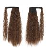 MERISIHAIR Cornish Wavy Long Hair Synthetic Fiber Extensions Lady Ponytail Wig Light Brown Ponytail