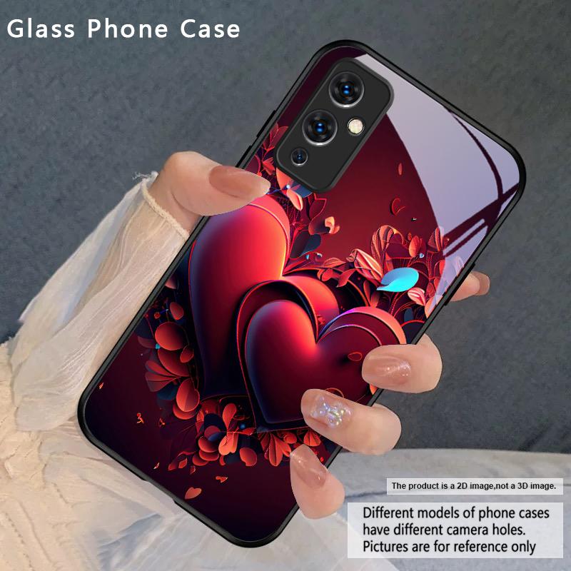 

Brilliant Flame Rose For OnePlus Nord CE 2T 2 3 Lite N20 N30 6T 7 7T 8 8T 9 10 Pro 11R 12R 13R Ace 2V 5 Pro Glass Phone Case OnePlus 8 Pro