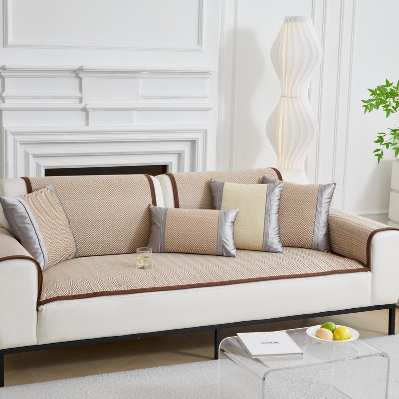 Summer Rattan Mat Sofa Cushion Mat Mat Anti-slip Summer Simple Ice Silk Mat Sofa Cover Cover Seat Cushion