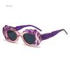 Vintage Oval Women Sunglasses Stylish Candy Color Cloud Shaped Rim Shades New Trendy Punk Brand Design UV400 Eyewear
