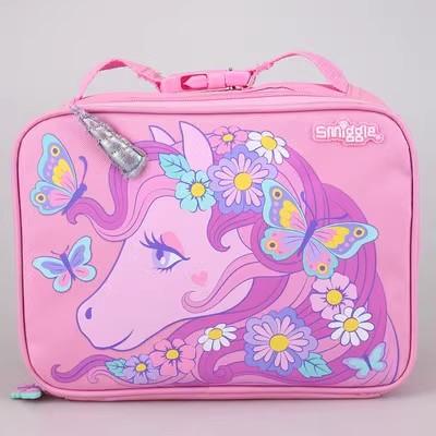 Smiggle Kids Lunch Bag Large Capacity Insulated Lunch Box Tote for School Students Portable Meal Cooler Bag Cute Design