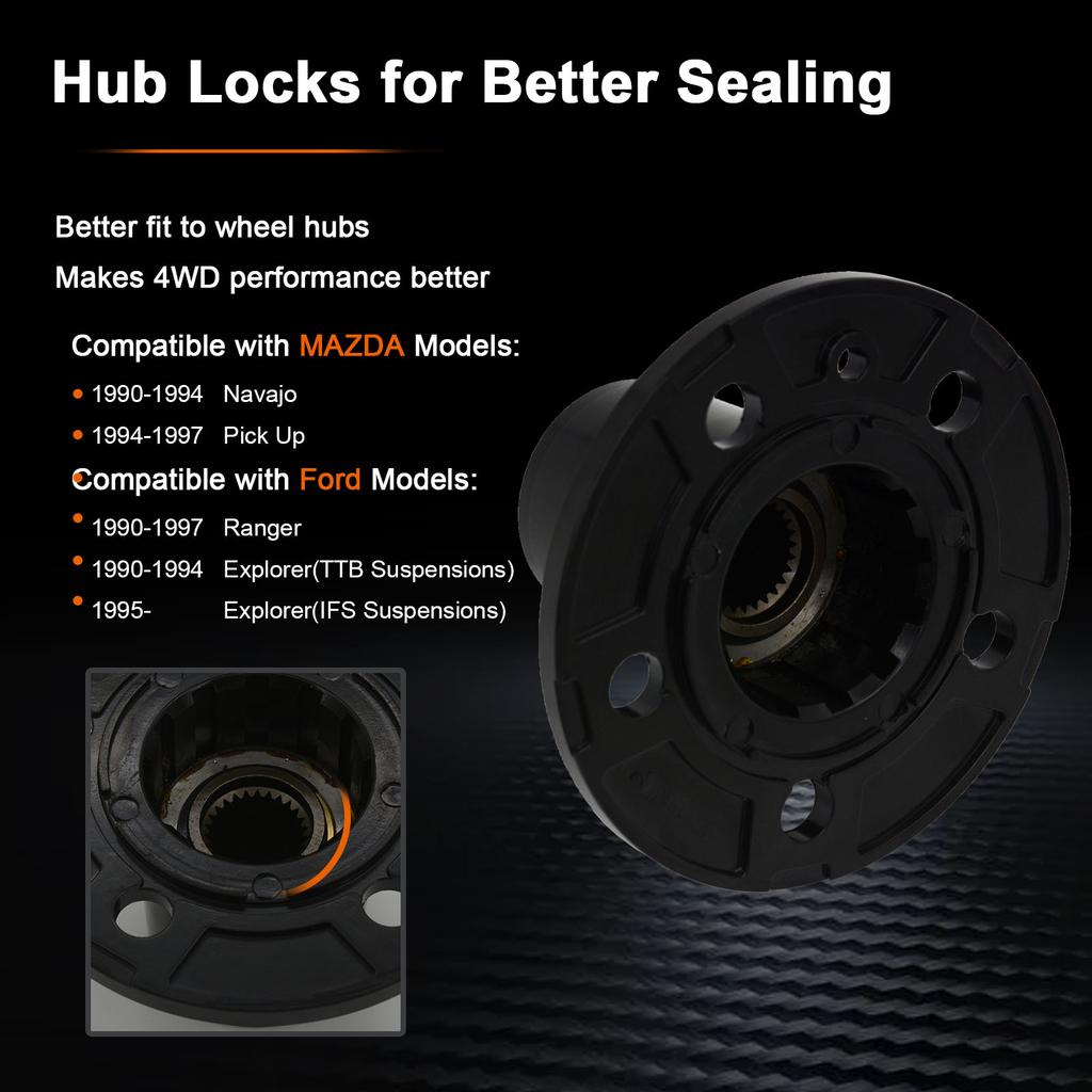1 piece x FOR Ford Explorer 90-94 Ranger 90-97 Mazda pickup 94-97 Navajo Free wheel locking hub B026HP AVM465HP