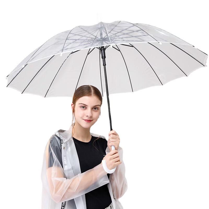Transparent Straight Handle Umbrella