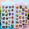Cute Italian Brainrot Cartoon 3D Stickers Funny Tung Tung Tung Sahur Bubble Decals Waterproof Decoration Sticker Toy