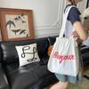 New Letter Printed Shoulder Bag Casual Drawstring Bundle Fashion Student Class Shoulder Bag