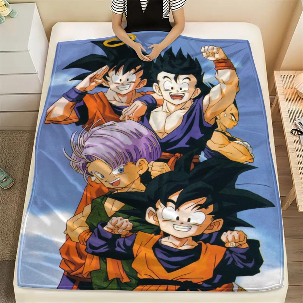 

1pc DRAGON BALL Print Flannel Blanket, High quality Comfortable for All Seasons, Home Decor, Warmth and Comfort, Perfect for Christmas Gifts32 80cm x 120cm