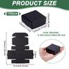 100pcs Cardboard Gift Packaging Boxes Folding Boxes for Hand-made Soap Square Black Finnished Product: 5.5x5.5x2.5cm