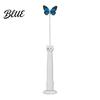 Juguetes Electrónicos Silenciosos para Mascotas Varita Mariposa Eléctrica para Gatos Recargable Juguete de Varita Interactiva Rotación 360 Auto-Juego Automático para Gatos con 2