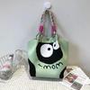 Korean Ins Knot Handbag: Stylish Spring/Autumn Bucket Bag with Large Capacity