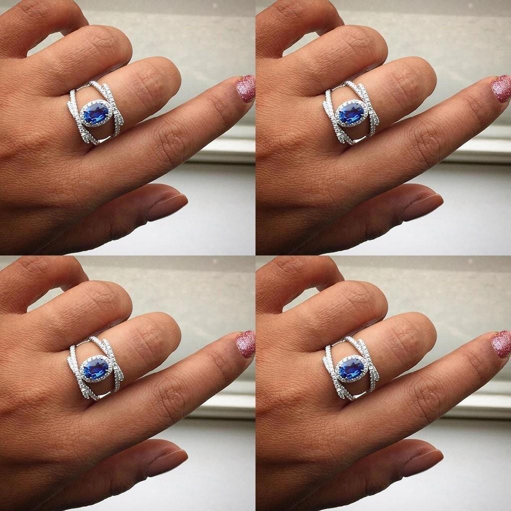 Cute European And American Style Oval Ring With Micro-inlaid Zircon Hot Selling New Fashion Ring