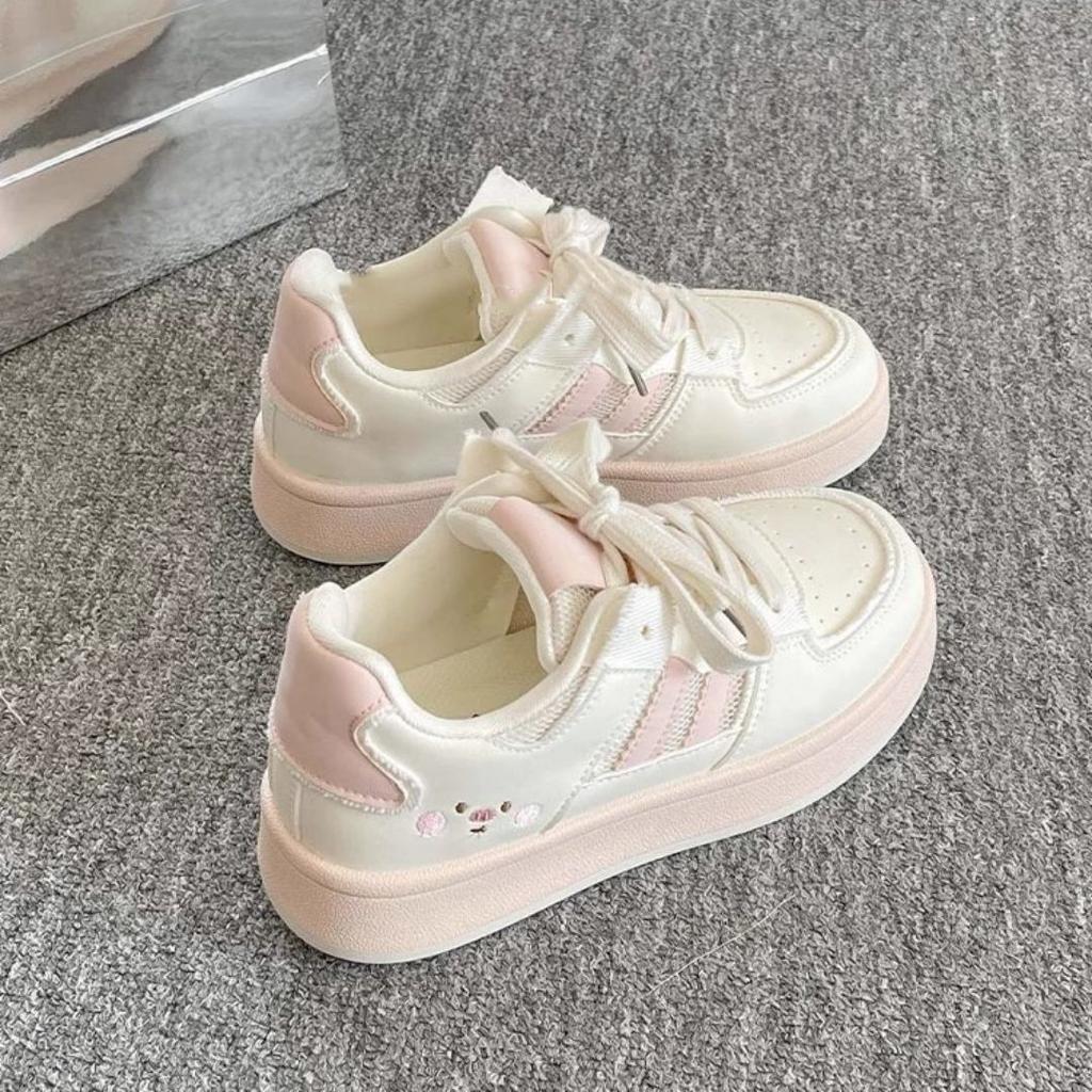 High-value casual board shoes women's new platform white shoes trendy versatile niche bread shoes
