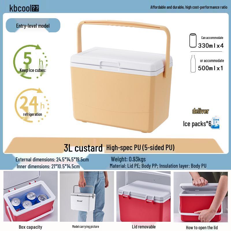 Kebao KBCool Insulated Ice Box Cooler for Camping, Ice Cream, Breast Milk & Fishing