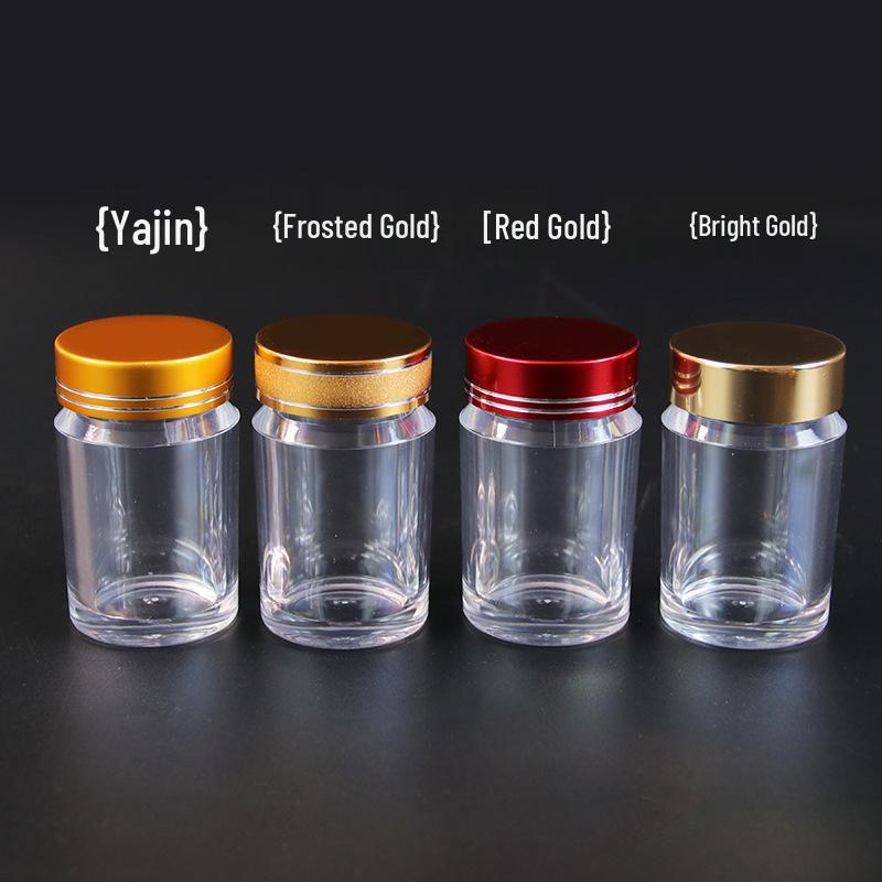 Acrylic Sealed Food Grade Plastic Storage Jar with Lid for Reishi Spore Powder