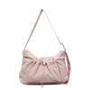 Borsa a tracolla in nylon stile coreano alla moda con chiusura a coulisse per uso quotidiano casual