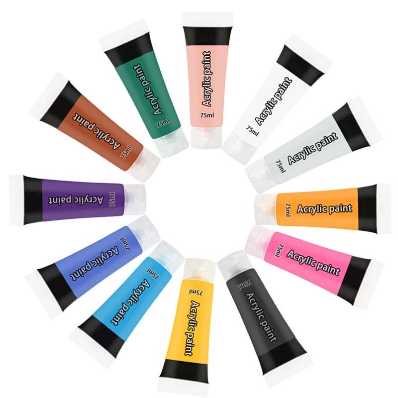 Acrylic Paint Set: 14 Colors in 75ml Tubes for DIY and Graffiti Art